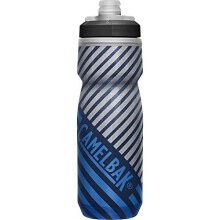 CamelBak Podium Chill Insulated Bike Water Bottle - Easy Squeeze Bottle - Fits Most Bike Cages - 21oz Navy Stripe