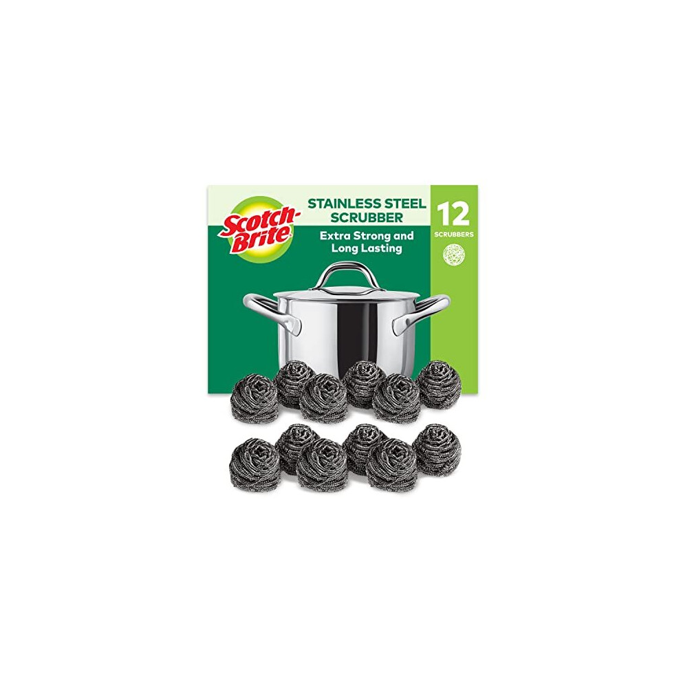 Scotch-Brite Stainless Steel Scrubbing Pad (Pack Of 12) - Image 4