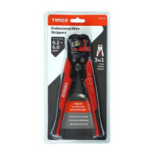 Professional Wire Strippers - 3 in 1 Cuts, Strips & Crimps - High Performance Multi-Functional Wire Strippers - for use with Flat or Round Cable and