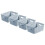 Curver My Style Small Rectangular Storage Basket 4L - Blue (Pack of 4) 1