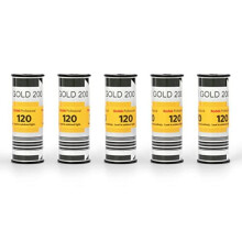 Kodak Professional Gold 200 Farbnegativfilm (120 Rollfilm, 5er Pack)