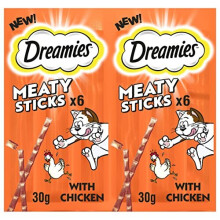 Meaty Sticks 84 Pieces, Cat Treats Tasty Snacks with Delicious Chicken, Pack of 14 x(30g)