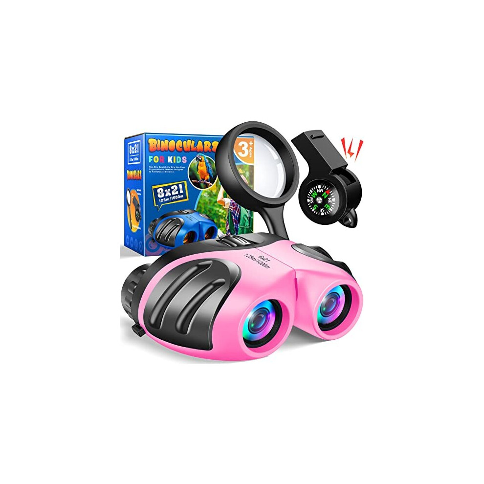 Girls Toys Age 4 5 6 7 8, Kids Binoculars Gifts for 3-12 Year Olds Girls Outdoor Toys for 3-9 Year Old Boys Girls Kids Toys Age 5 6 7 8 9 10 Presents