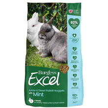 Burgess Excel Junior and Dwarf Nuggets with Mint Rabbit Food 3 kg