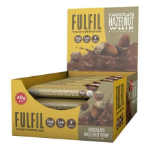 FULFIL - Barre protéinée avec vitamines - Goût chocolat et noisettes - Barre fonctionnelle et gourmande - Facile à emporter - 15 barres de 40g