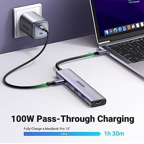 UGREEN USB-C Multifunktionsadapter PD zu HDMI, USB-A 1