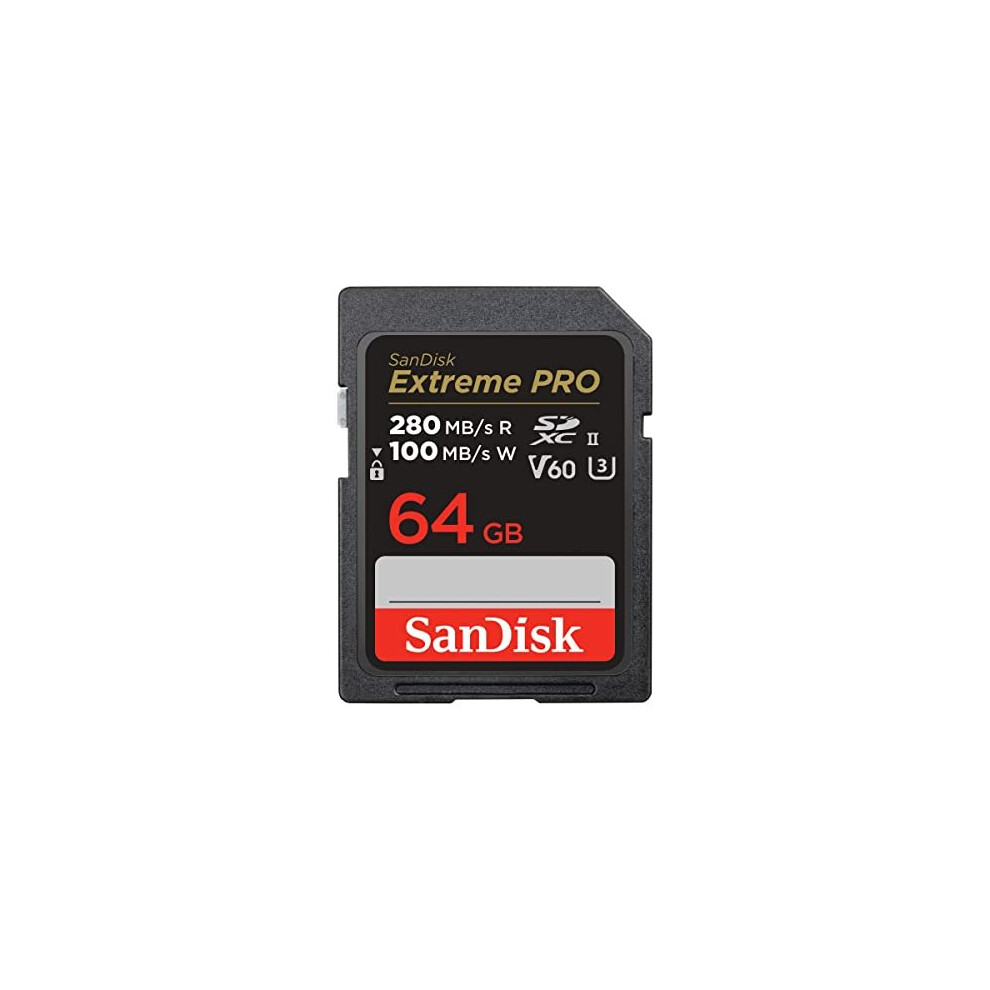 Sandisk Extreme Pro Sdxc 64Gb Uhs-Ii V60 U3 C10, Up To 280Mb/S - Sdsdxep-064G-Gn4in
