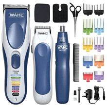 Colour Pro Cordless 3 in 1, Hair Clippers for Men, Family Haircutting Kit, Head Shaver, Men's Hair Clippers with Beard Trimmer, Nose Trimmer, Personal