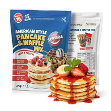 Luxury Waffle and Pancake Mix 375g Bag – Simple “Add Water Only” Mixture – Suitable for American Style Pancakes, Bubble Waffles, Belgian