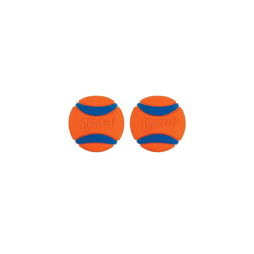 Ultra Ball Dog Toy, Durable High Bounce Floating Rubber Dog Ball, Launcher Compatible Toy For Dogs, 2 Pack, Small