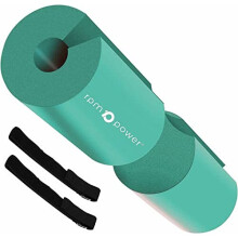Barbell Pad - Barbell Pad - Weight Lifting, Squats, Hip Thrust and Lunges, Foam Padded Protection, Aqua Blue