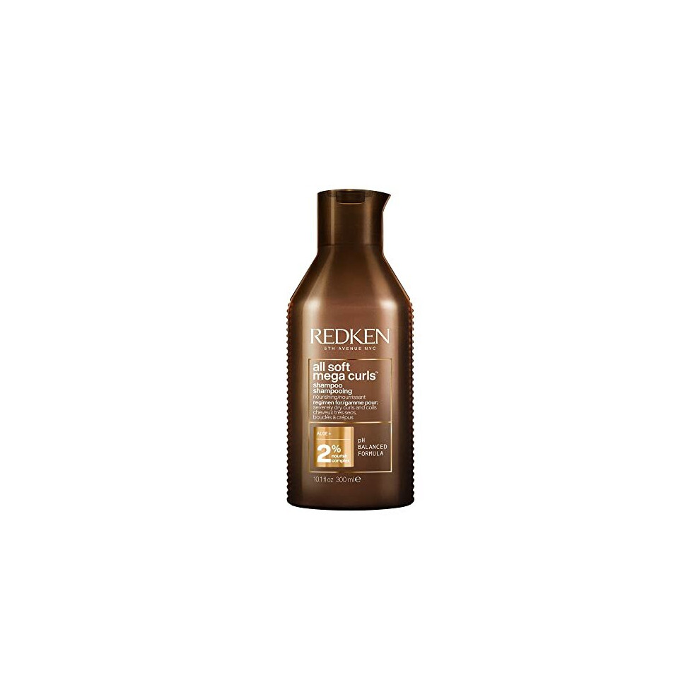 All Soft Mega Curls Shampoo, For Very Dry Curly and Coily Hair, Nourishes, Hydrates and Combats Frizz, Vegan Formula, Sulphate-Free Formula for a