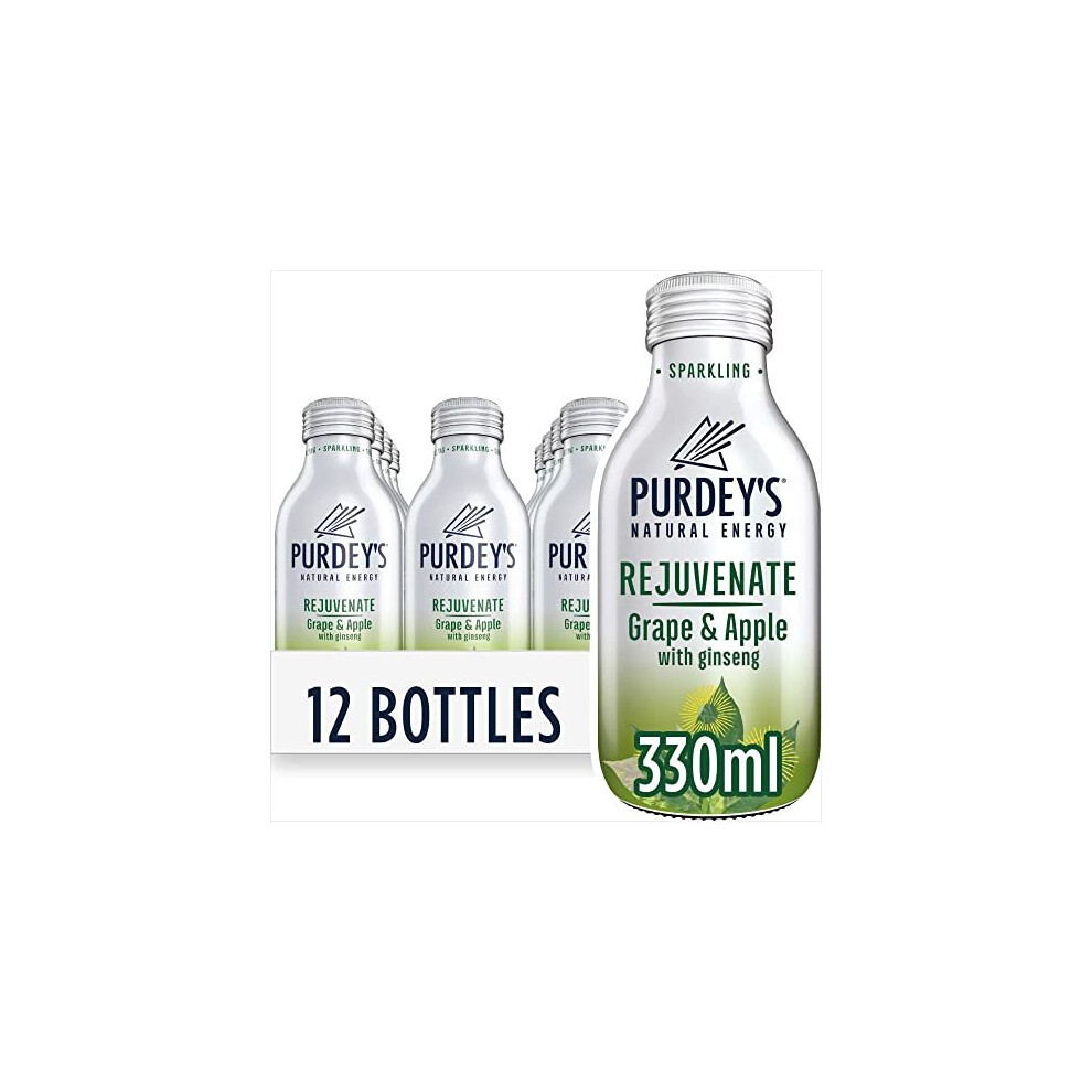 Purdey's Rejuvenate Natural Energy Drink, 12 x 330 ml Bottles