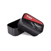 Shoe Polish Sponge Gives Instant Gloss, For Leather Shoes Boots Bags, Perfect Shine, (Black)