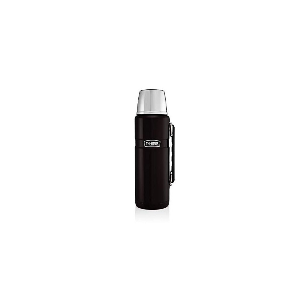 Thermos 190754 Stainless King Flask, Stainless Steel, Matt 1.2 L Black