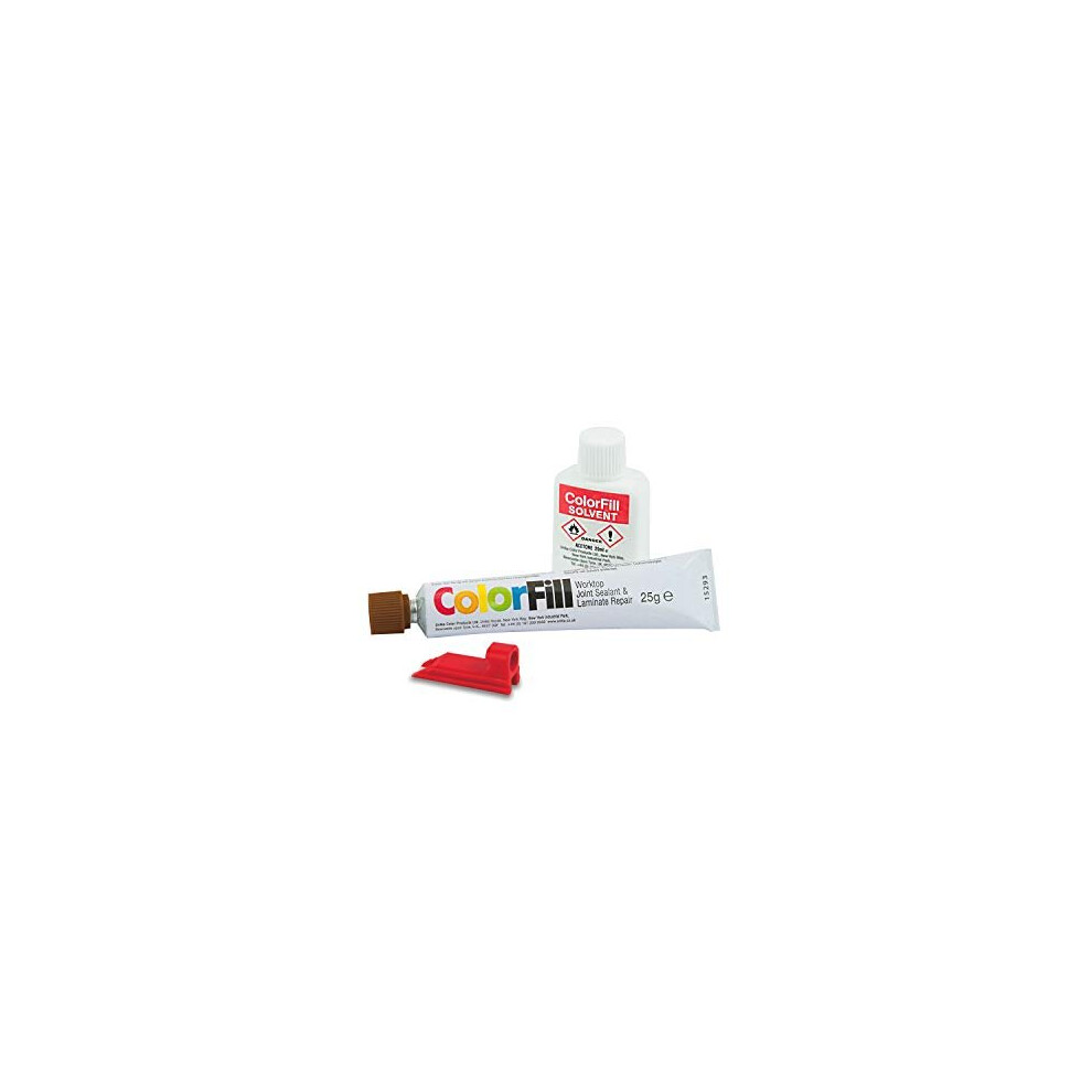 Unika Colorfill Worktop Joint Sealant/Repairer And Solvent - Mid Oak (Cf056)