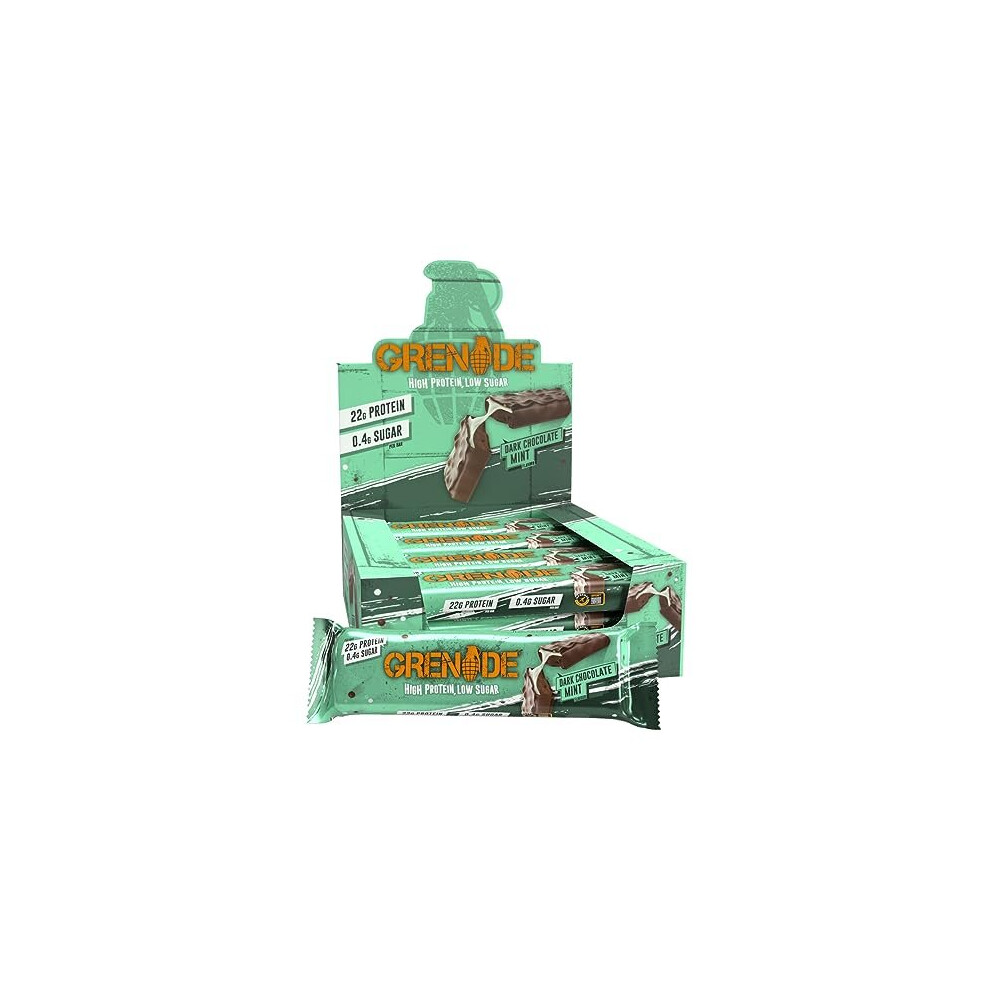 High Protein, Low Sugar Bar - Dark Chocolate Mint, 12 x 60 g