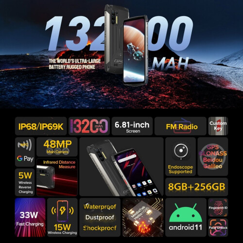 Ulefone Ulefone Power Armor 13 13200mAh Waterproof Rugged Mobile Phone 1