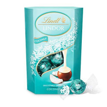 Lindor Coconut Milk Chocolate Truffles Box - Approx 16 balls, 200 g - Chocolate Truffles with a Smooth Melting Filling - for Him and Her - Easter,