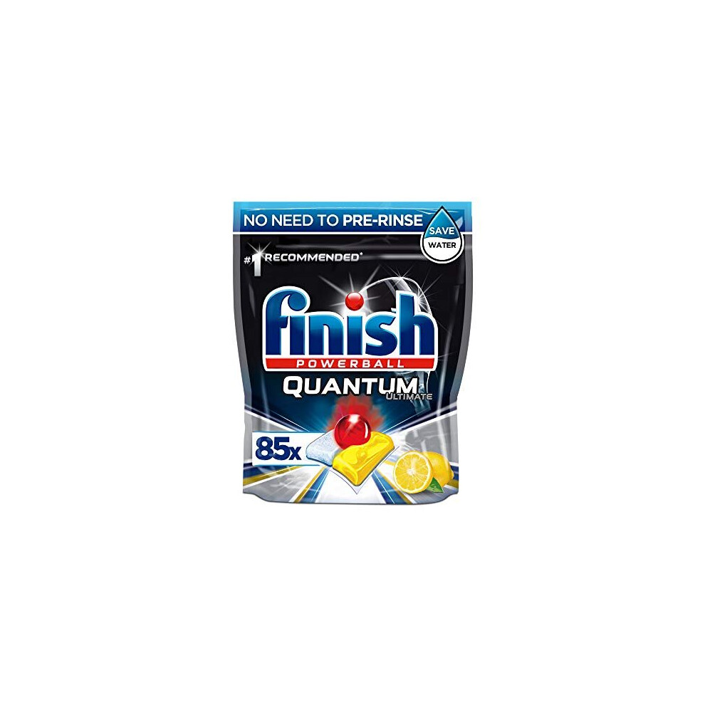 Finish Quantum Ultimate Dishwasher Tablets, Lemon, 85 Tablets
