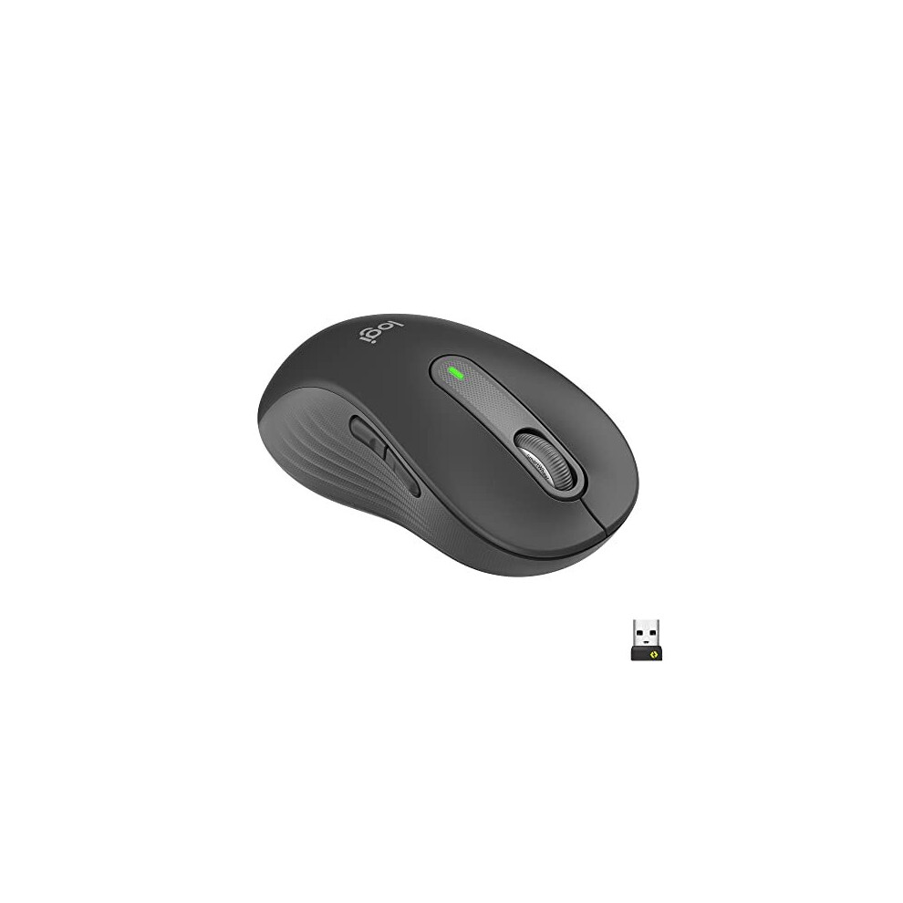 Signature M650 L Left Wireless Mouse - For Large Sized Left Hands, 2-Year Battery, Silent Clicks, Customisable Side Buttons, Bluetooth, for
