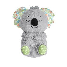 Soothe ‘n Snuggle Koala, plush sound machine baby toy with realistic breathing motion, HBP87