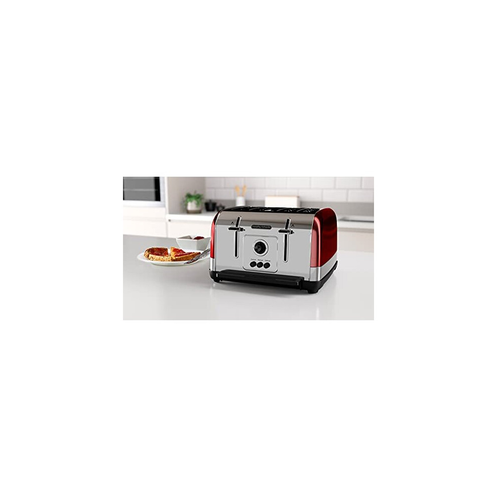 venture-red-4-slice-toaster---defrost-setting---high-lift-feature---240133