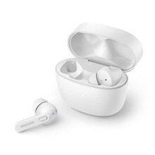 TAT2206WT/00 Earbuds, Adults In Ear Earbuds, Splash and Sweat Resistant, Bluetooth, Up to 18 Hours Play Time, Soft silicone Ear-Tip Covers in 3 Sizes,