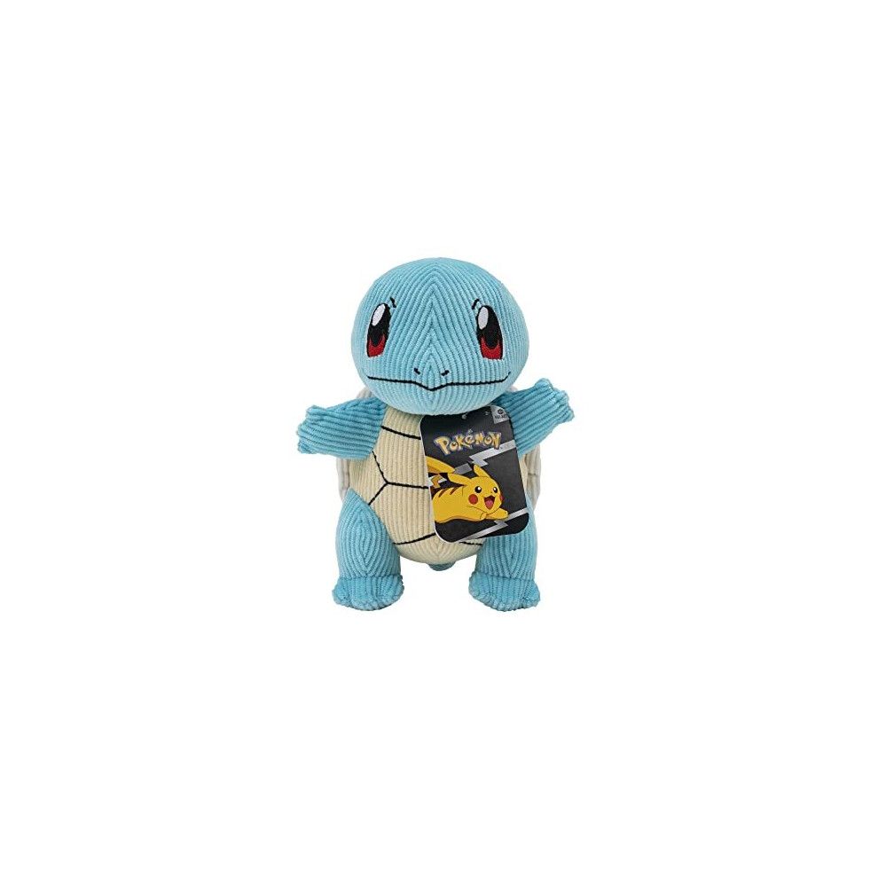 Pokemon Select Corduroy Sqirtle Plush - 8-Inch - Unique Fabric - Authentic Details, PKW2391, Multicolor