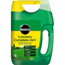 121187 EverGreen Complete 4-in-1 Spreader, Lawn Food, Weed & Moss Control, 80 m2, Yellow