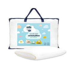 Safe Nights Luxury Baby Pillow – Breathable Cot Bed Toddler Pillow for Babies and Toddlers with Mesh Sides for Comfortable and Fresh Sleeping –