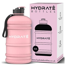 XL Jug 2.2 Litre Water Bottle - BPA Free, Flip Cap, Leak Proof Big Water Bottle Ideal for Gym, Adults, Clear Water Container Large Sports Bottle,