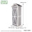 Garden Tool Shed Storage Unit by Garden Universe In Grey - WS01-GREY 2