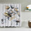 (A, 150*180cm/59*70.8in) 3D Modern Floral Shower Curtains 1