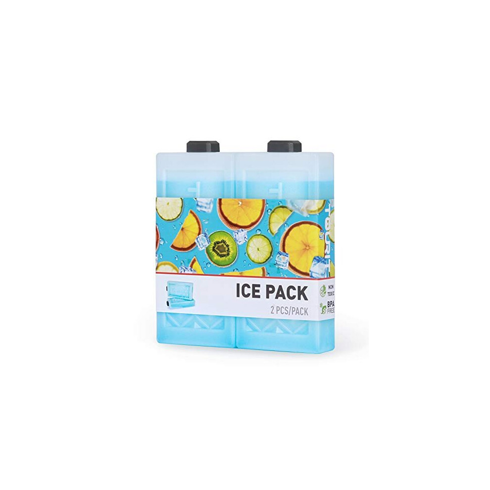 Reusable Ice Packs for Coolers Long Lasting Freezer Packs Space Saving Ice Blocks for Lunch Bags/Boxes, Cooler Backpack, Camping, Beach, Picnics,