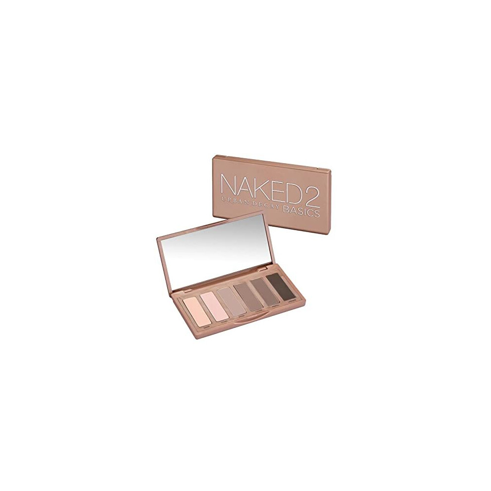 Naked Basics 2 Eyeshadow Palette, 6 Blendable Matte Nudes Shades for Natural Looks, Compact Size Ideal for Travel, 7.8g