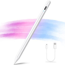 AT-Mizhi Stylus Pen for iPad 10th Gen & 2018-2023 – Fast-Charging, 1.0mm Tip, Palm Rejection, Magnetic Attachment, No Bluetooth Needed