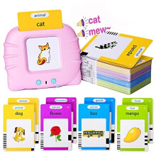 Talking Flash Cards Early Educational Toys for 3 4 5 6 Year Old Baby Boys Girls, Preschool Learning Reading Machine with 224 Words, Montessori