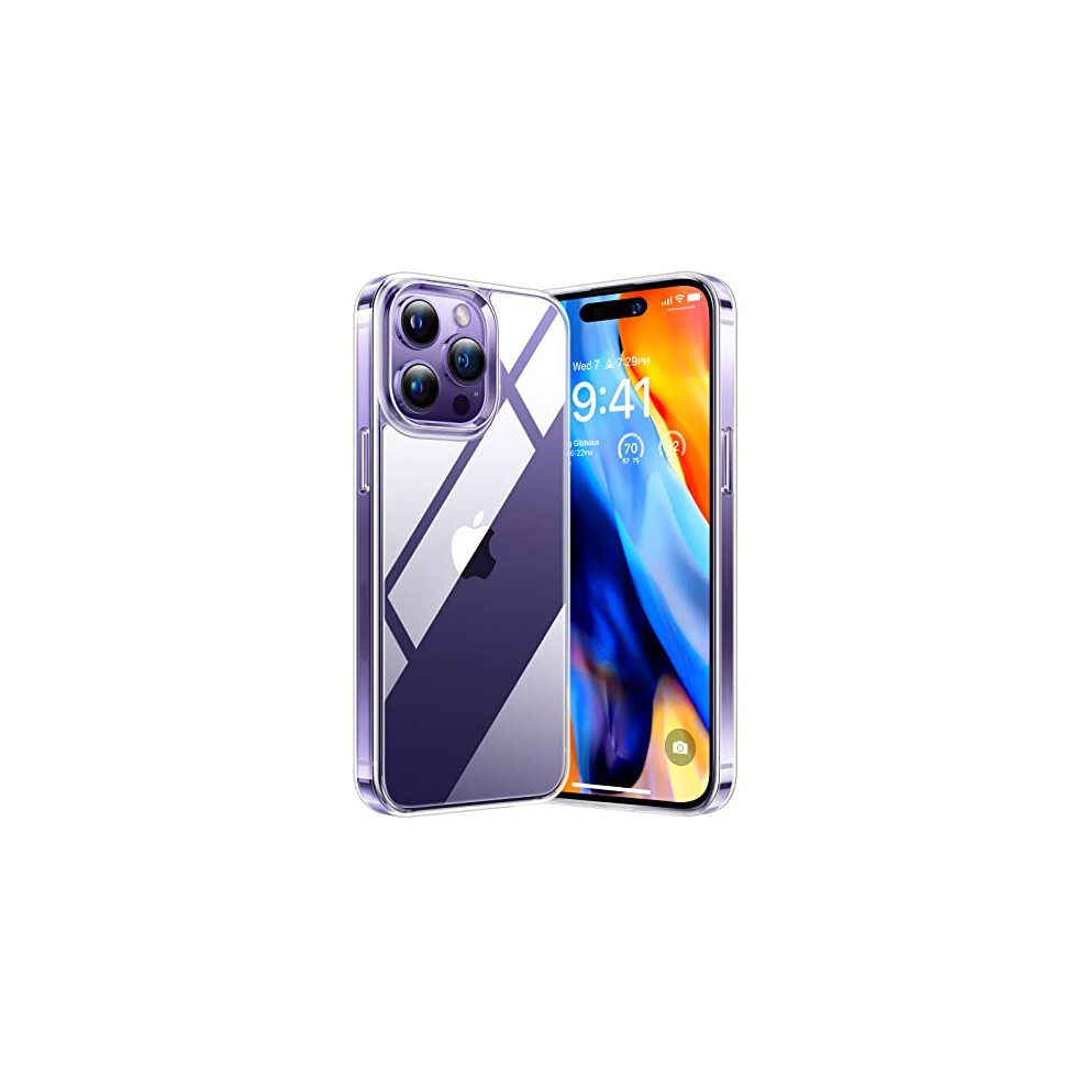 Diamond Clear iPhone 14 Pro Max Case[SGS Military Shockproof & NO.1 Anti-Yellowing]Slim iPhone 14 Pro Max Phone case Shockproof Protective Silicone