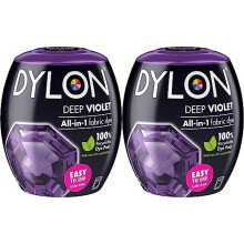 Washing Machine Fabric Dye Pod for Clothes & Soft Furnishings, 350g – Deep Violet (Pack of 2)