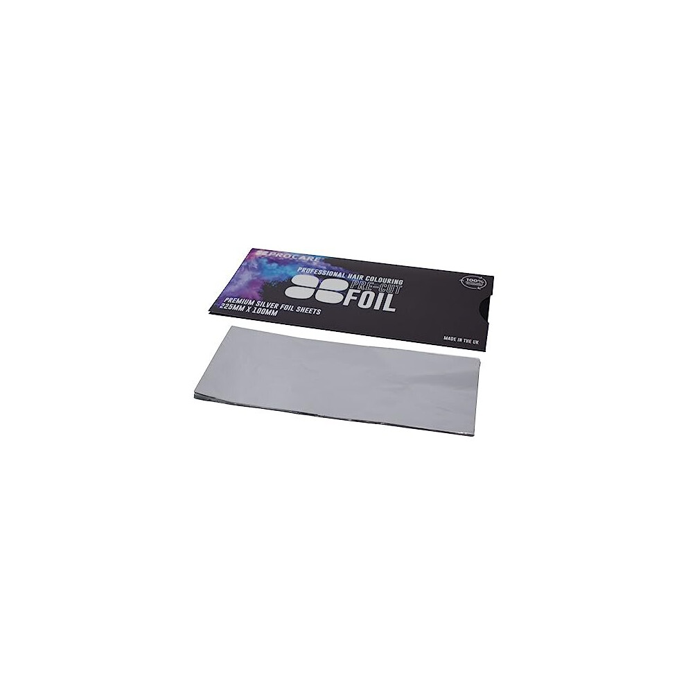 Pro Care Procare Premium Hair Foil Strips For Highlighting & Conditioning - 225Mm X 100Mm - Pack Of 100