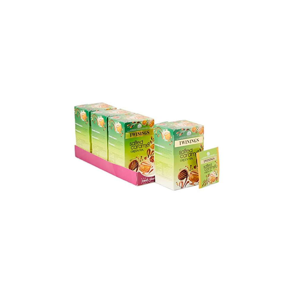 Twinings Salted Caramel Green Tea, 80 Envelopes (Multipack Of 4 X 20 Envelopes)