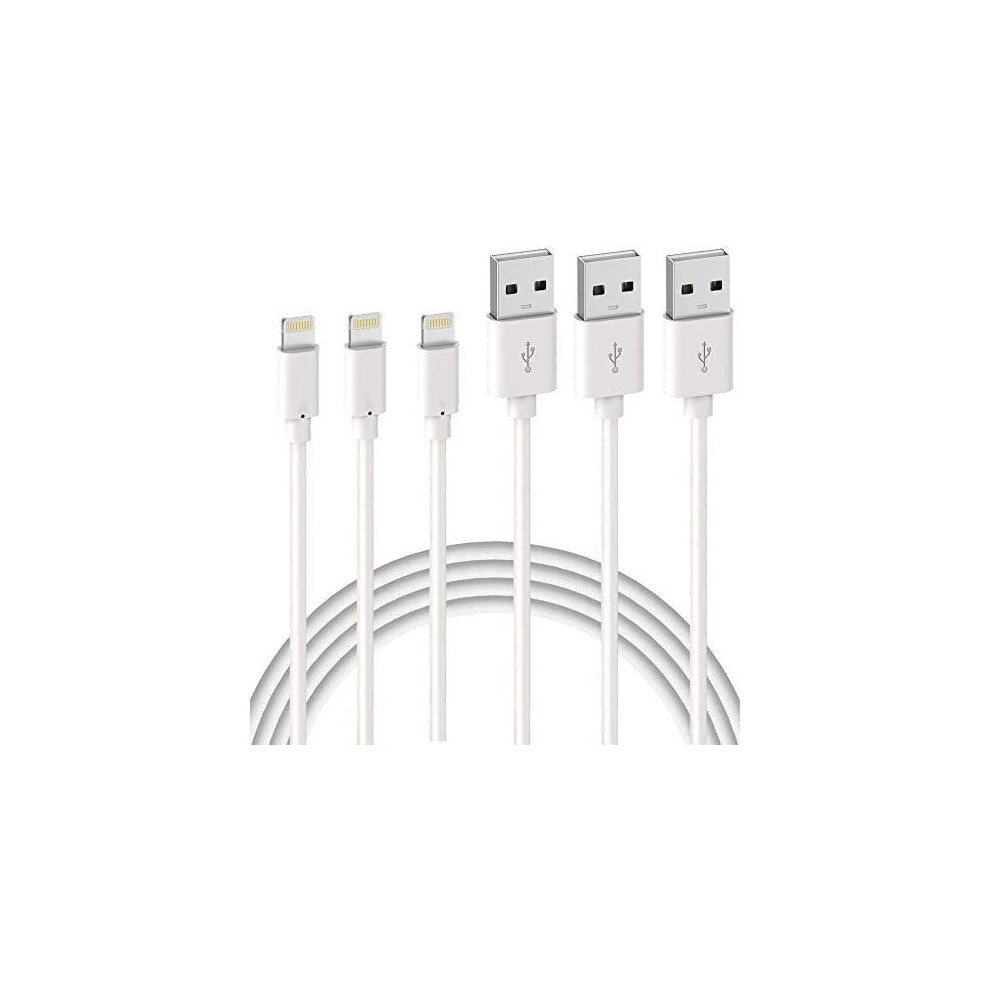 Quntis Iphone Charger Cable Lightning Cable 1M 3Pack, Mfi Certified Iphone Lightning To Usb Cable Fast Iphone Charging Cord For Iphone 13/12/11/Se/Xs Max Xr