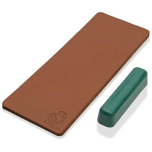 LS2P1 Leather Strop Honing Sharpening Strop Knives Chisel Tools 7cm x 20cm Double-Sided Stropping Leather Polishing Compound Vegetable Tanned Leather