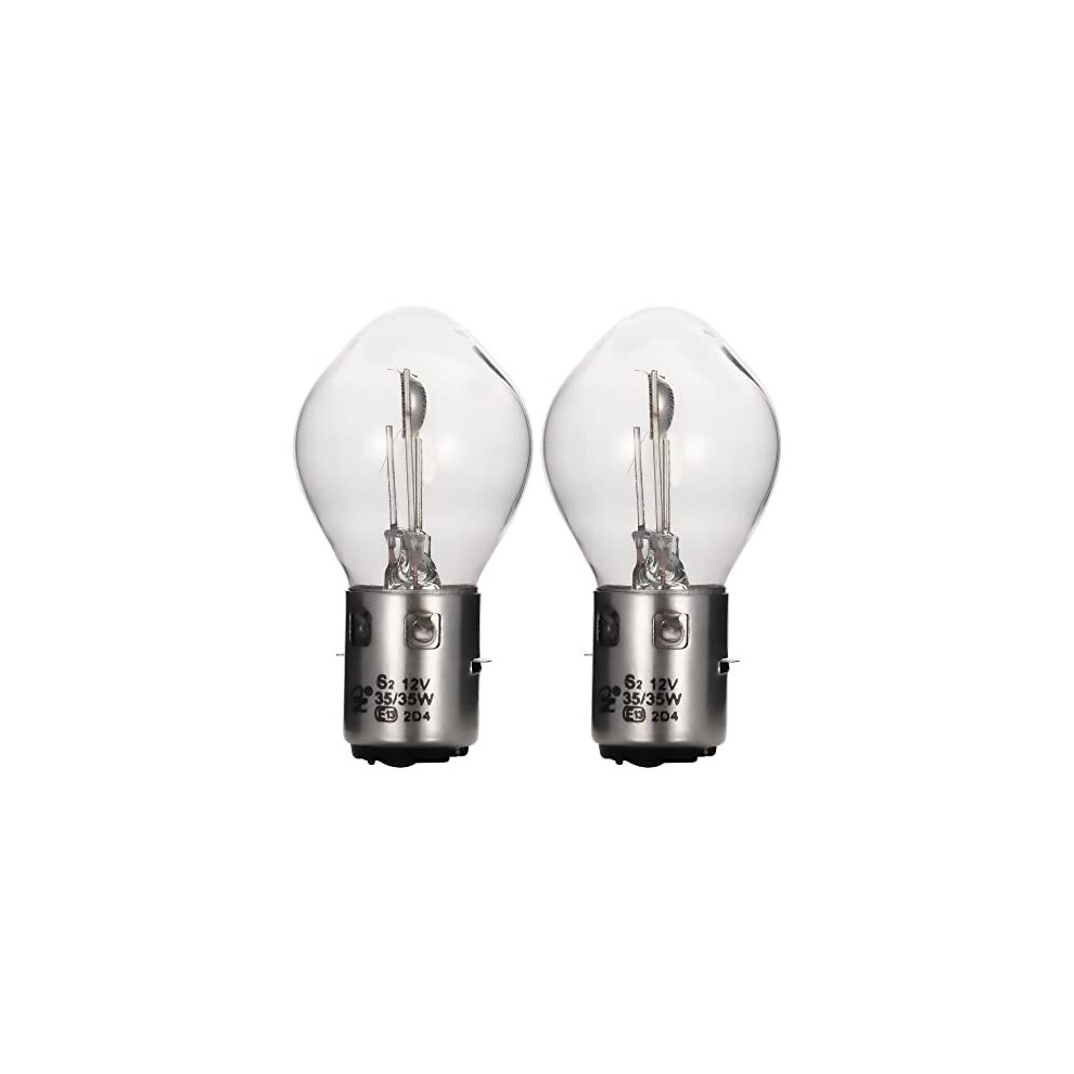 Motorcycle Automotive Headlight Bulbs 12V 35W 2 Pcs/Set Lamps Hi Lo Beam Bulb Replacement For Scooter Pit Bike 5011145432385