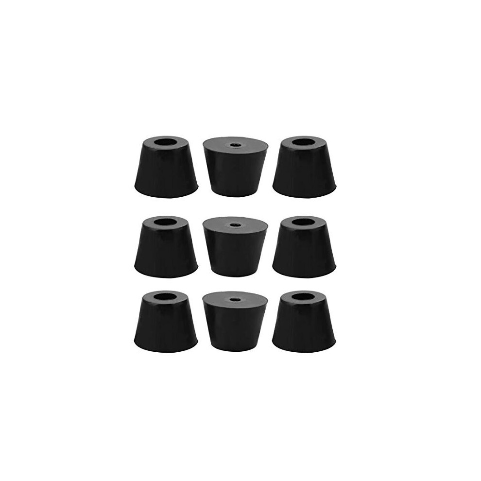 9Pcs Rubber Feet Bumper Buffer Feet Furniture Cutting Board Electronic Scale Leg Pads Anti-Slip With Metal Washer, D17x13xh13mm 5011145436895