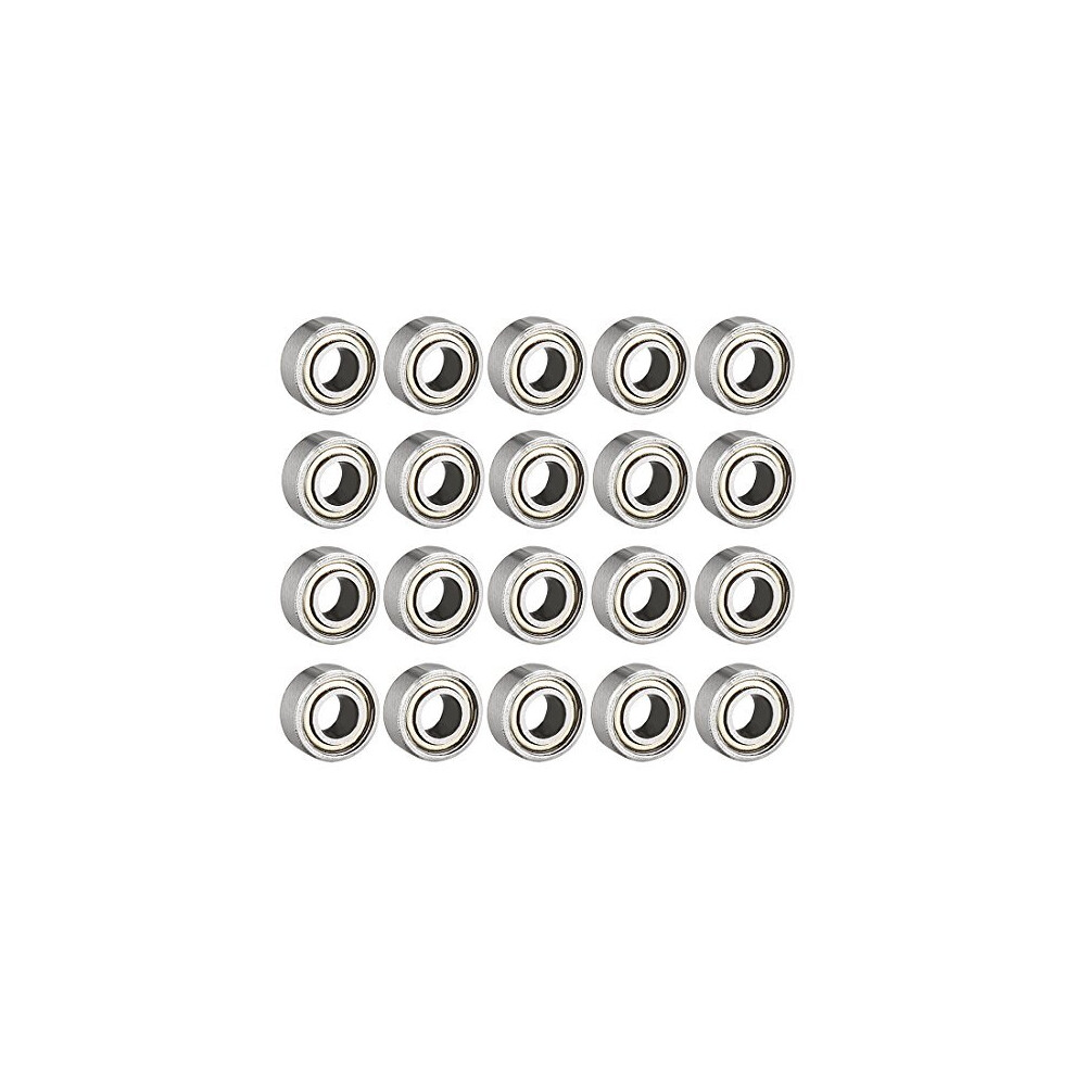 683Zz Ball Bearing 3Mm X 7Mm X 3Mm Double Shielded Deep Groove Bearings, Carbon Steel 20Pcs 5011145434709