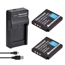 NP-50 Replacement Battery (2-Pack) and Portable Micro USB Charger kit for Fujifilm FinePix F100fd; FINEPIX F200EXR; FinePix F300EXR; FinePix F50fd;