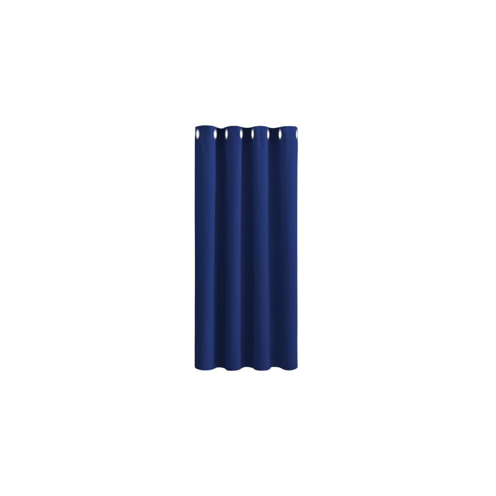 Blackout Curtain - 1 Panel Eyelet Blackout Thermal Insulation Room Darkening Window Treatment Blackout Curtain For Nursery Décor, I Piece, W52 Blue Pony Dance