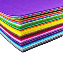 44PCS Assorted Color Felt Fabric Sheets Patchwork Sewing DIY Craft 1mm Thick (20 x 30 cm)
